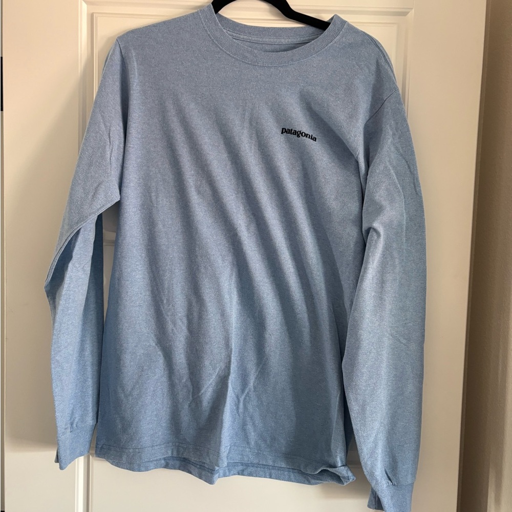 Patagonia Men's Light Blue Long Sleeve Tee